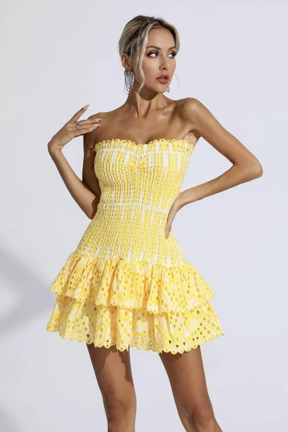 PALM BEACH DRESS YELLOW