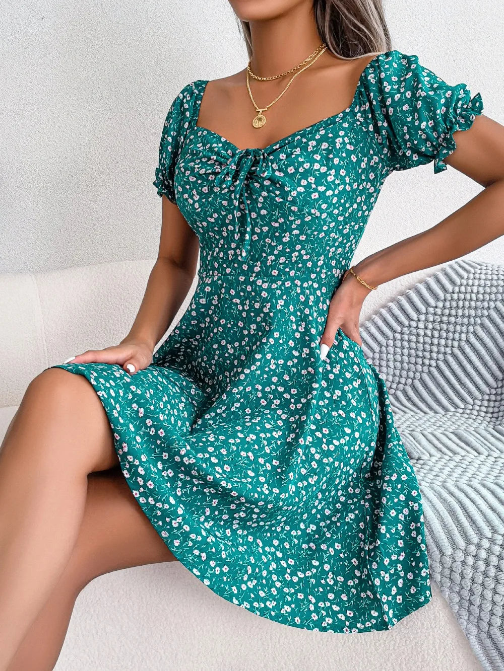 HAMPTONS DRESS GREEN