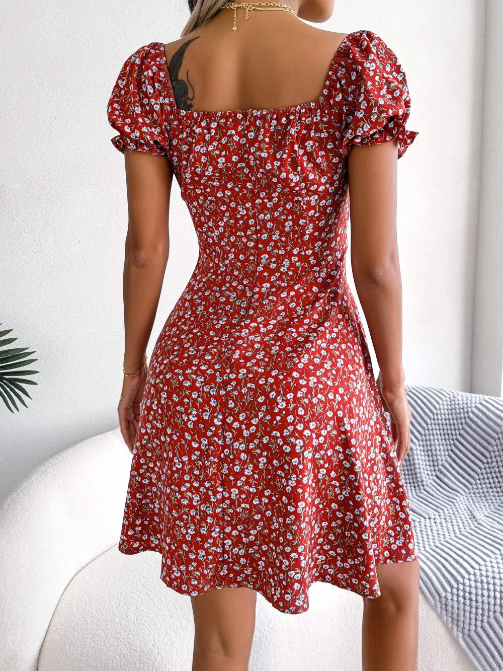 HAMPTONS DRESS RED