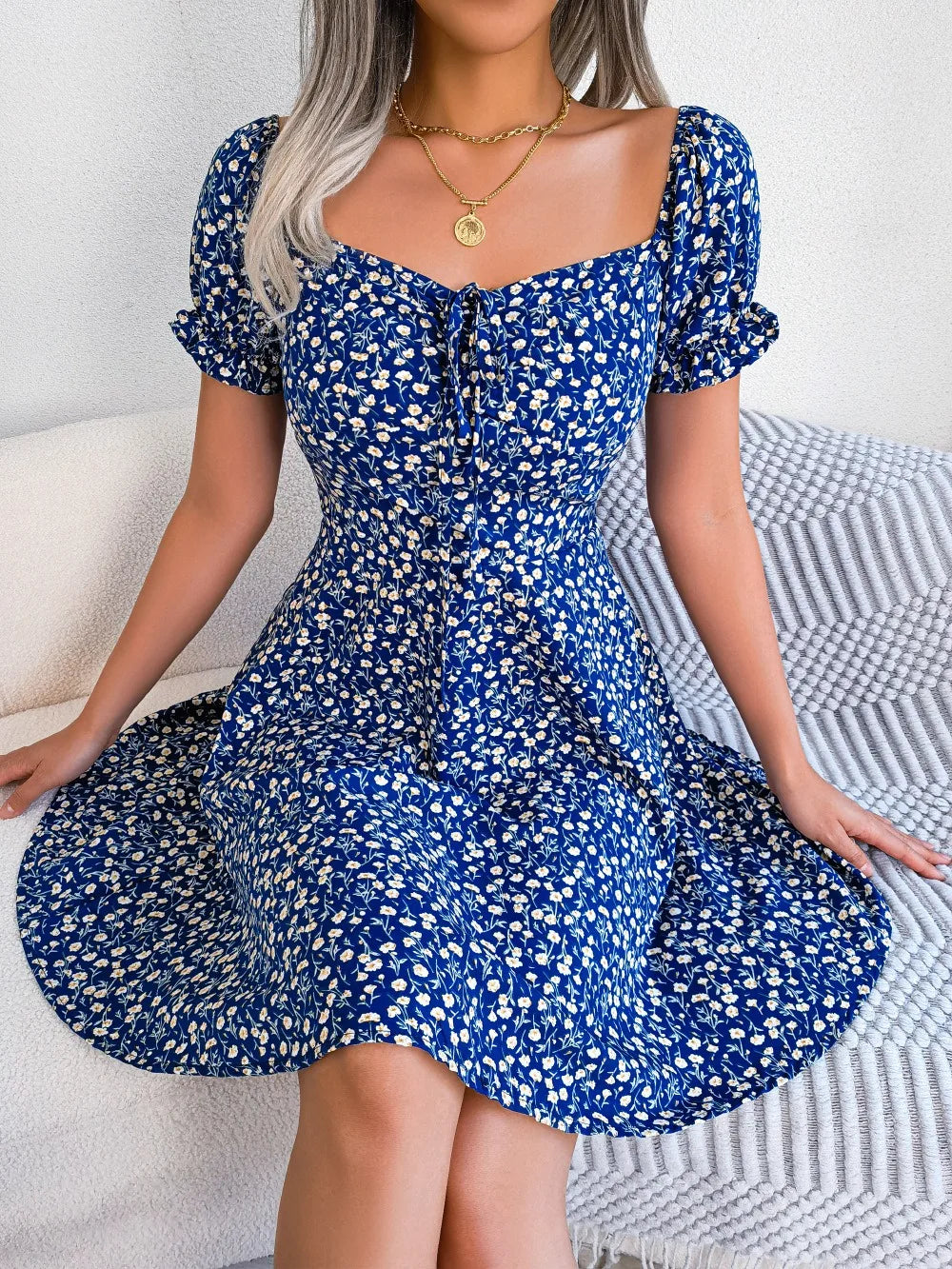 HAMPTONS DRESS BLUE