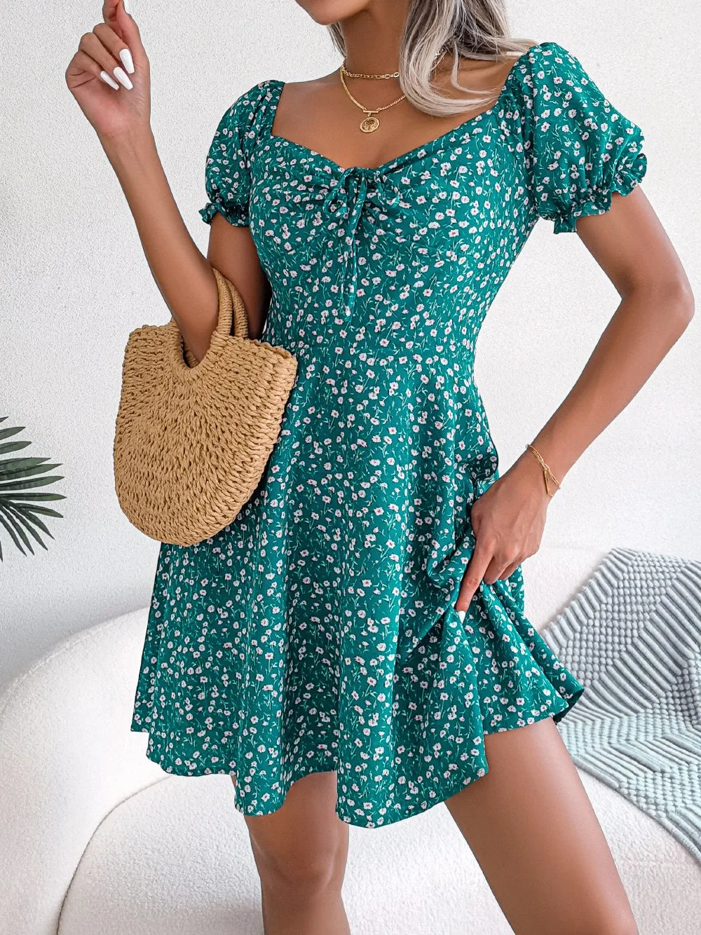 HAMPTONS DRESS GREEN